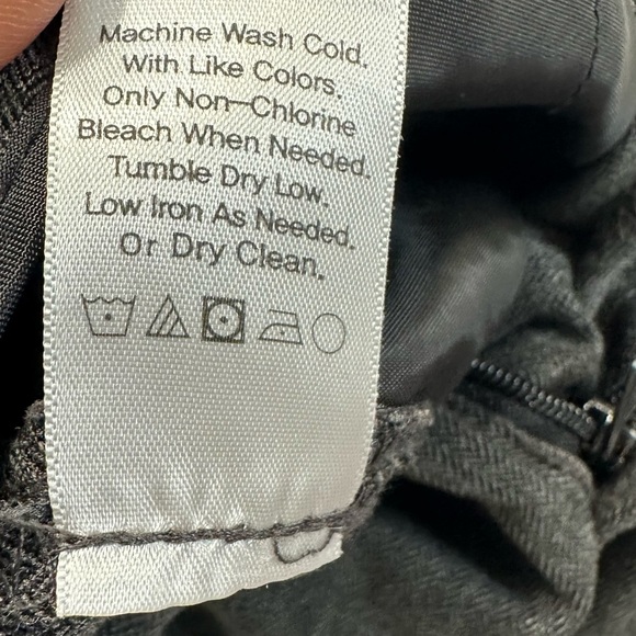 Coldwater Creek Curvy Fit Charcoal Gray Dress Straight-Leg Office Pant - Picture 12 of 13